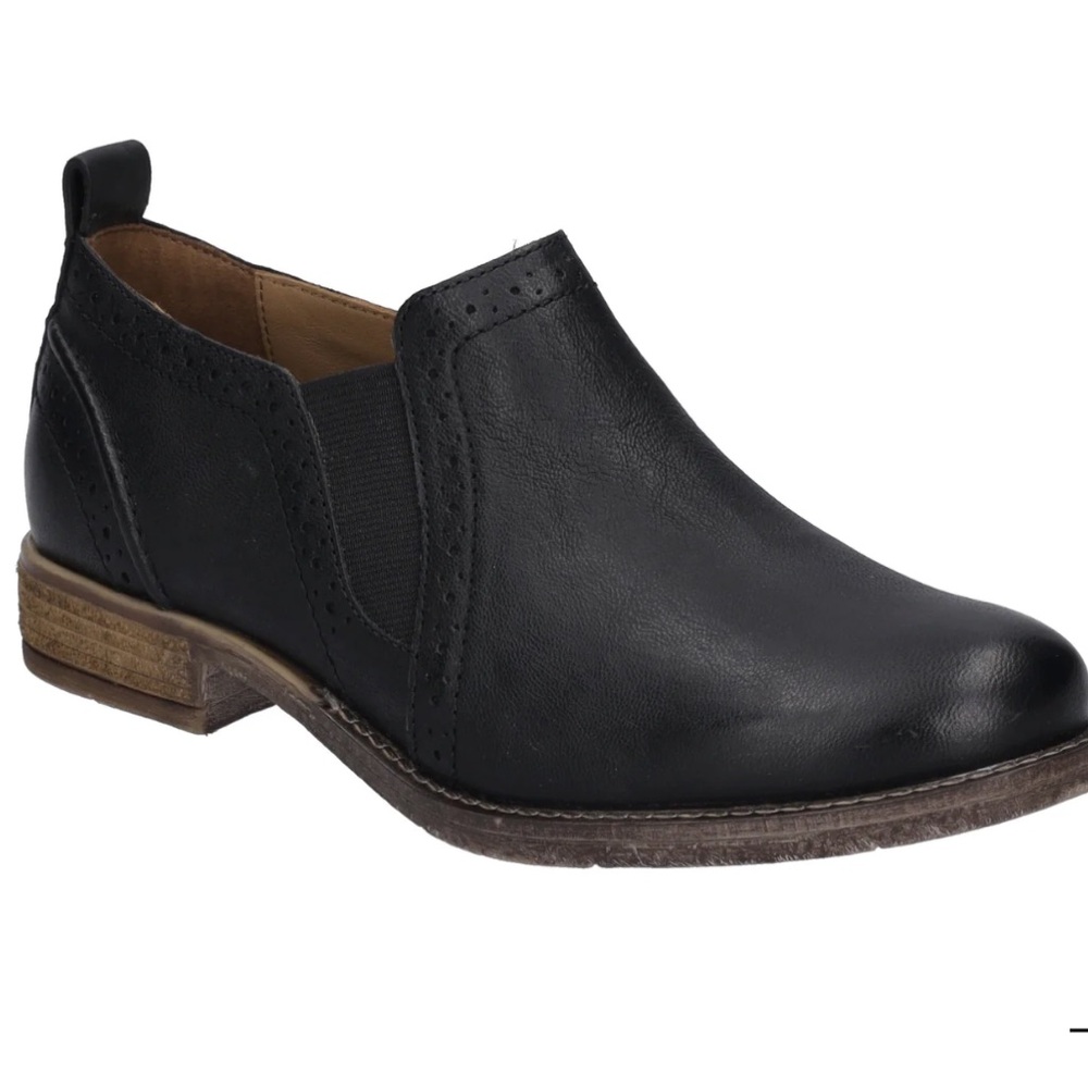 Joseph Seibel Black Leather Slip-On Sienna 43 Boots Women’s Size US 8. 38 $160